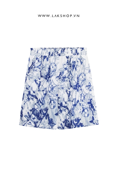 Loujs Vujton Graphic Print Short cs2