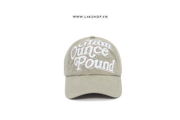 Mũ Gram Ounce Pound Brown Baseball Cap