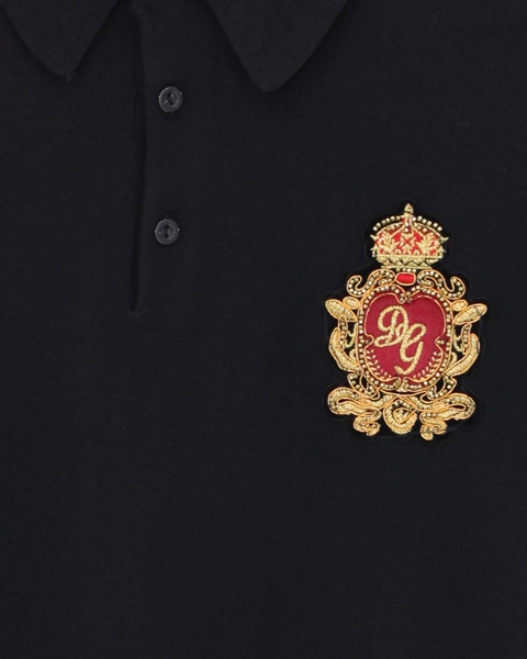 DG Black Gold Logo Polo Knit Shirt