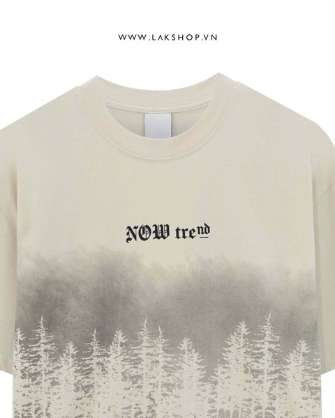 Áo Begie Forest Grapphic Print T-Shirt cx4