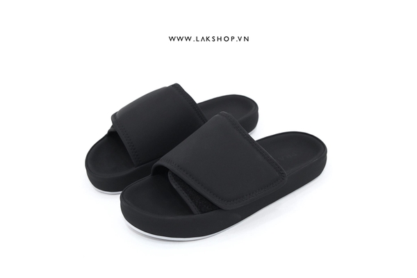 P.R.D Soft Padded Nappa Slides in Black