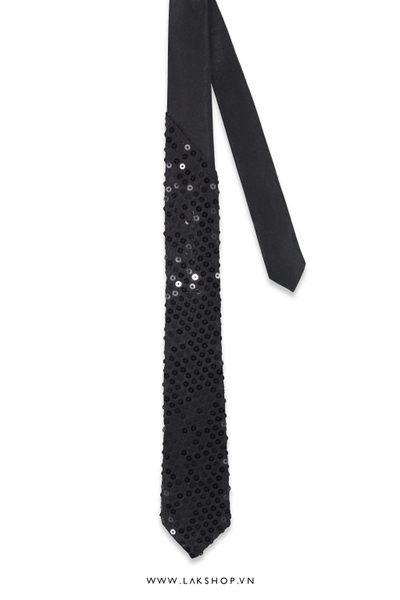 Cà Vạt Black Squin Tie 6cm