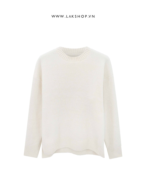 Áo White Classic Velvet Sweater cs2