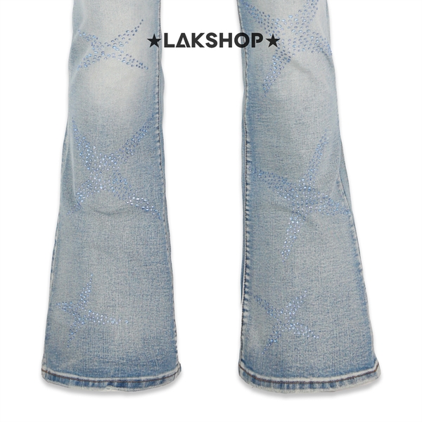 Quần Lightning Blue with Bling Bling Flared Jeans