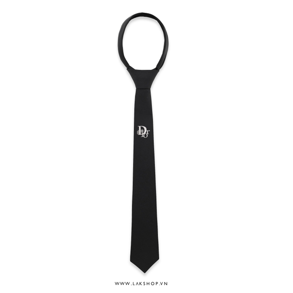 Cà Vạt Chrjstjan Djor X ERL Silk Tie Black (7cm)