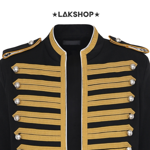 [PRE-ORDER] Áo Ann Set Embroidered Gold Trim Marsina Jacket