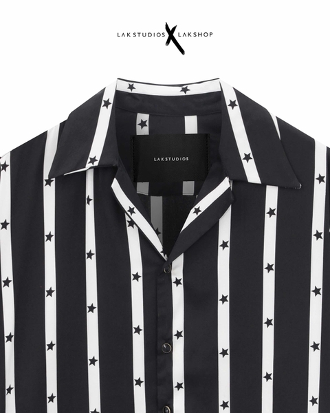 Lak Studios Star Stripe Short-Sleeve Shirts