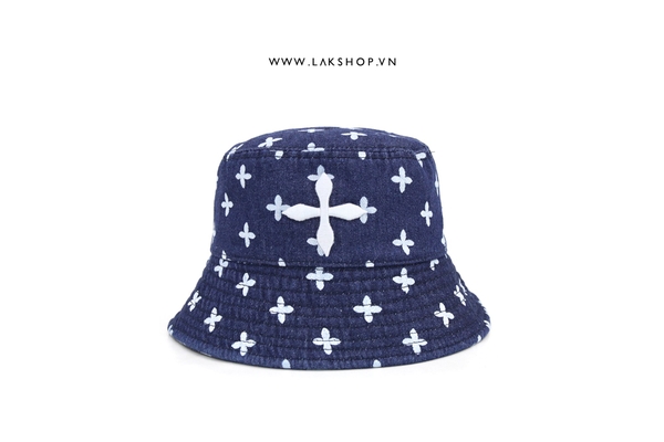 Mũ Blue Cross Denim Bucket