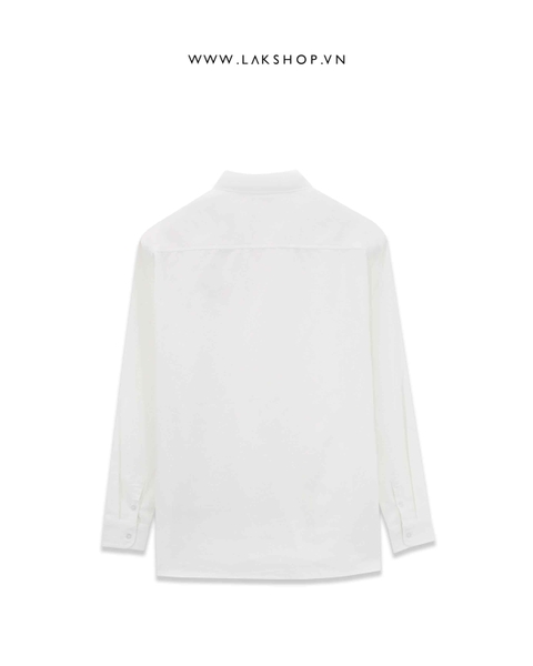AMl De Coeur Oxford Shirt in White