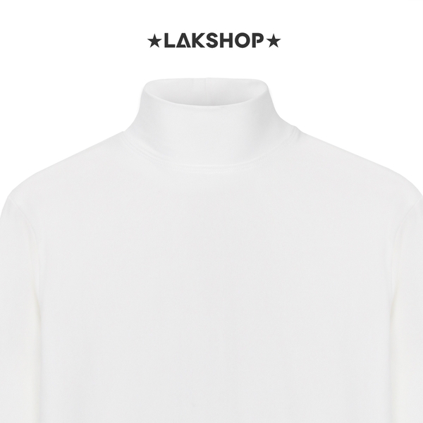 Áo White High-neck Classic Sweatshirt