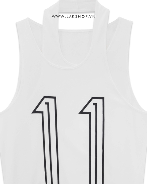 Áo Oversized 11 Double Tanktop in White