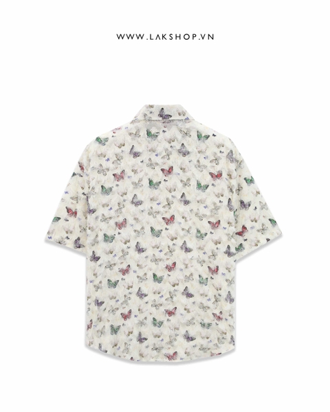 Fringed Butterfly Short -Sleeve Shirt