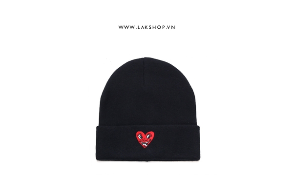 GXG x Keith Haring Heart Face Logo Beanie Hat (Chính hãng)