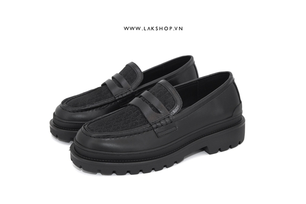 Giày Dj0r Explorer Loafer Black and Black Oblique Jacquard css3