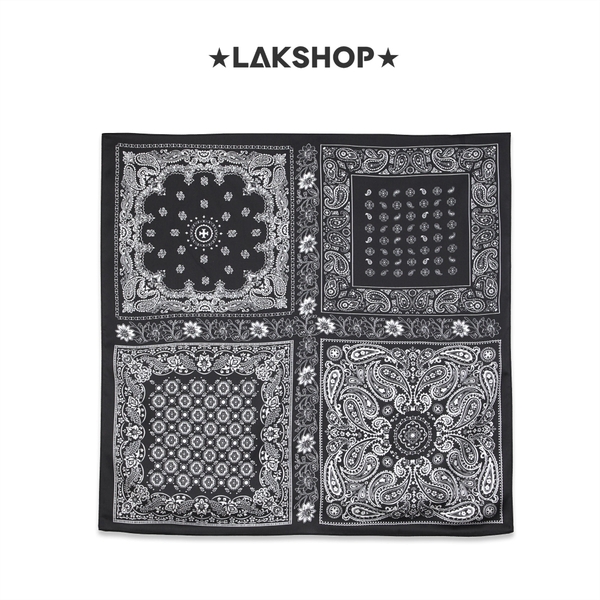Khăn Paisley Black Bandana Scarf