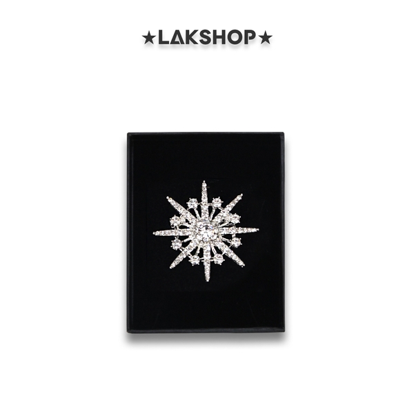 Trâm Cài Áo Snowflakes Crystal 4,5cm