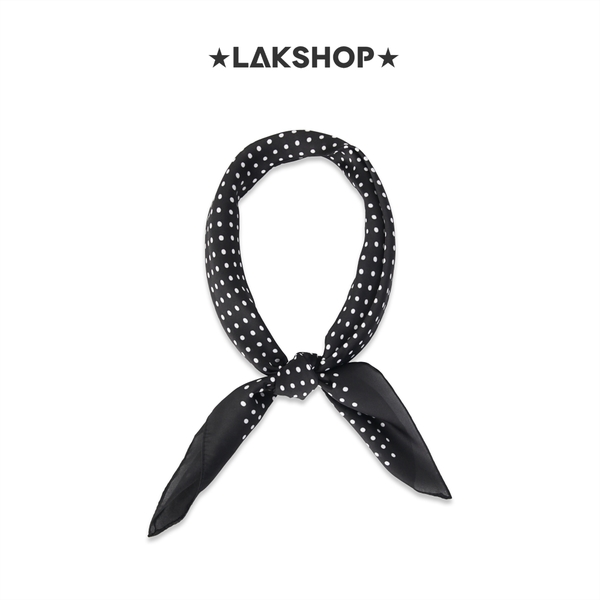 Khăn Polka Dot Black Bandana Scarf