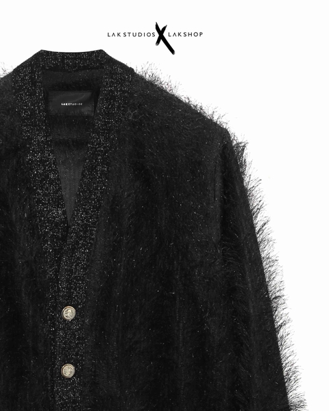 Lak Studios Tassels Black Cardigan cs2