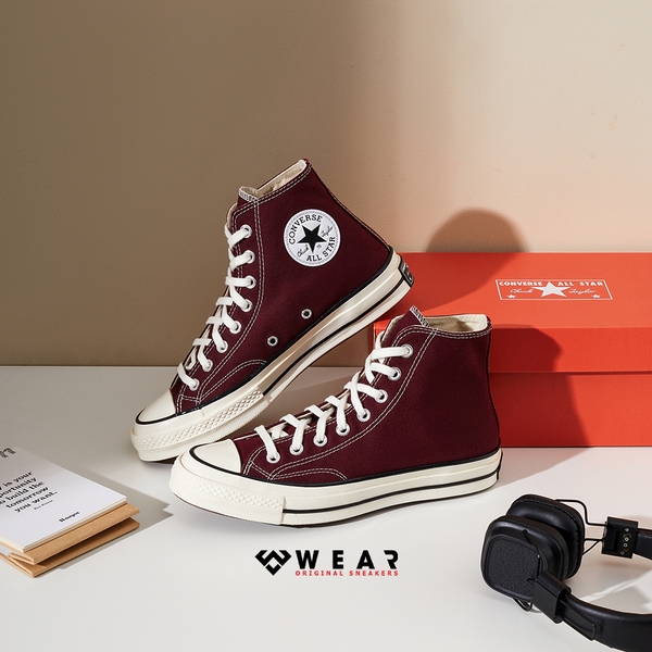 Giày Converse Chuck 70 Vintage Canvas Deep Bordeaux - 171567C