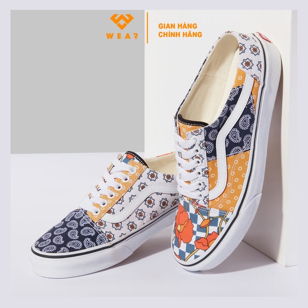 Giày Vans Mule Old Skool Pattern Mix Multi - VN0A4P3Y6V2