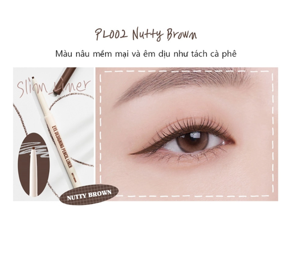 PL002 màu Nâu Đen - Chì Kẻ Mắt Black Rouge Eye Designing Pencil Liner