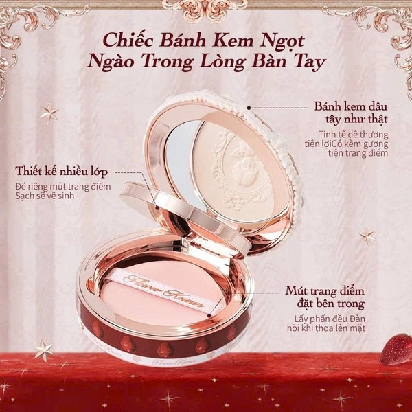 Phấn Phủ Nén Flower Knows Strawberry Cupid
