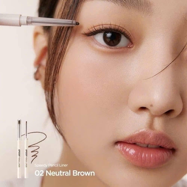 Chì Kẻ Mắt Peripera Speedy Pencil Liner 02 brown