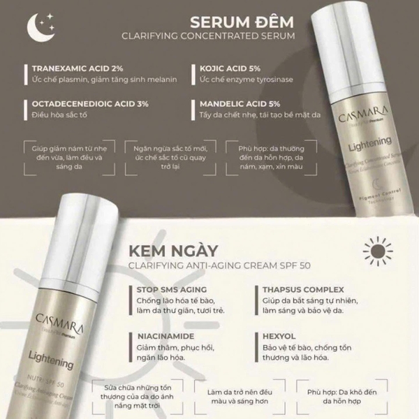 casmara mờ thâm nám 