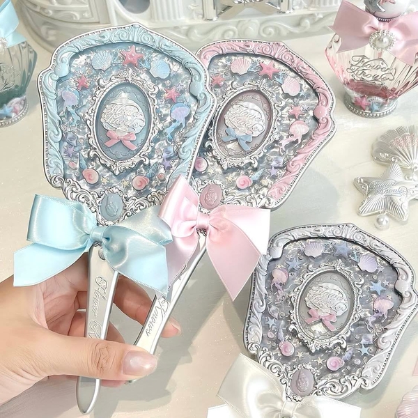 Gương Shell's Jewel Flower Knows màu trắng