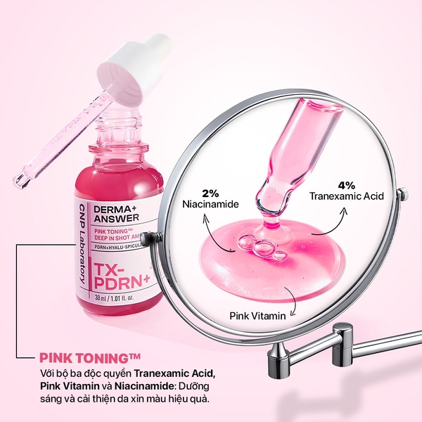 Thành phần của serum&nbsp;CNP TX PDRN Dưỡng Sáng Mờ Thâm