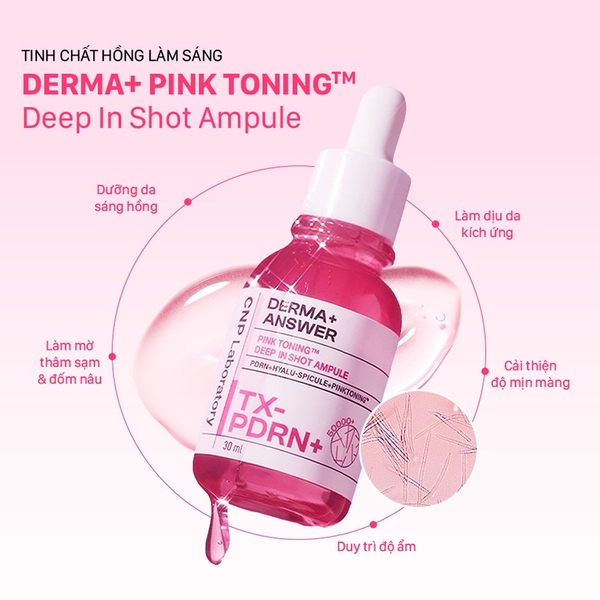 Công dụng của serum CNP TX PDRN Dưỡng Sáng Mờ Thâm