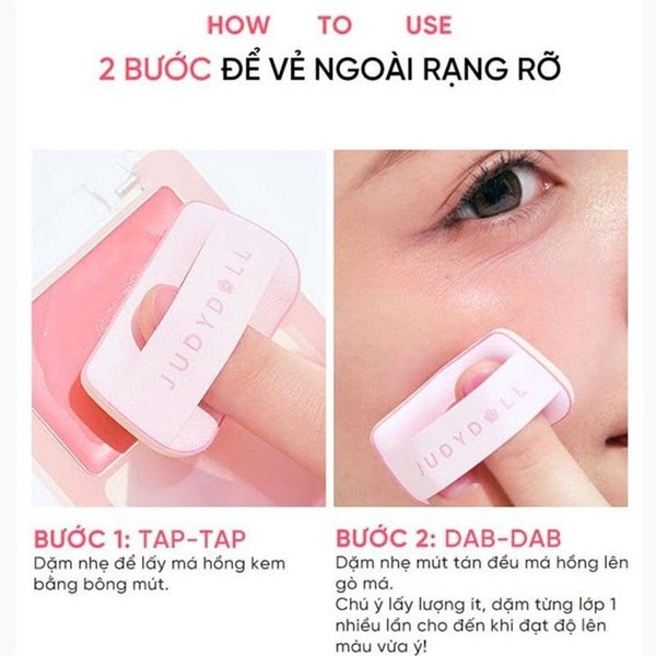 Má Hồng Kem Judydoll