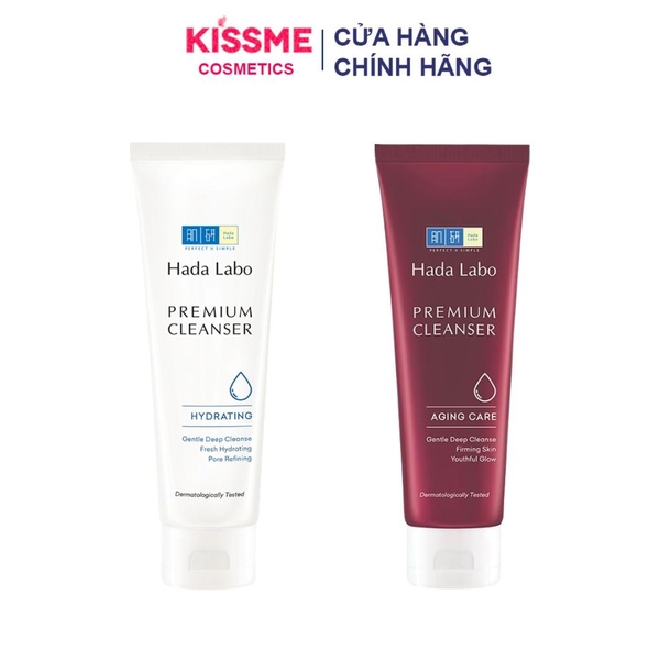 Sữa Rửa Mặt Dưỡng Ẩm Cao Cấp Hada Labo Premium Cleanser