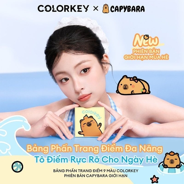Bảng Phấn Mắt 9 Ô Màu Colorkey Capybara