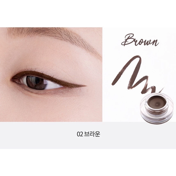 Kẻ mắt dạng gel Tonymoly lâu trôi Backstage Gel Eyeliner Brown 4g
