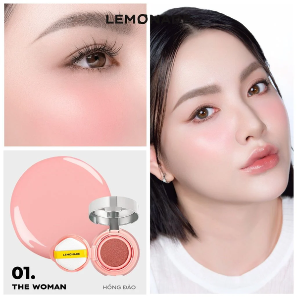 Má hồng căng bóng dạng phấn nước thuần chay Mirror Mirror Blush Cushion 5g