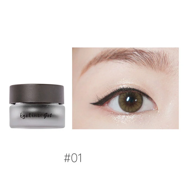 Gel Kẻ Mắt Dạng Hũ Lâu Trôi JudyDoll Eyeliner Gel Kèm Cọ