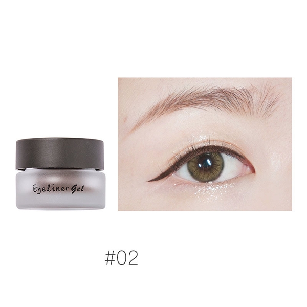 Gel Kẻ Mắt Dạng Hũ Lâu Trôi JudyDoll Eyeliner Gel Kèm Cọ