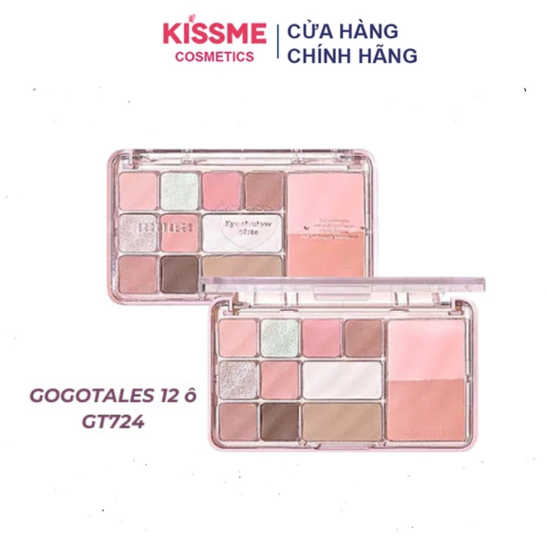 Phấn mắt 12 ô GOGO TALES Heart Racing Comprehensive Power Platte