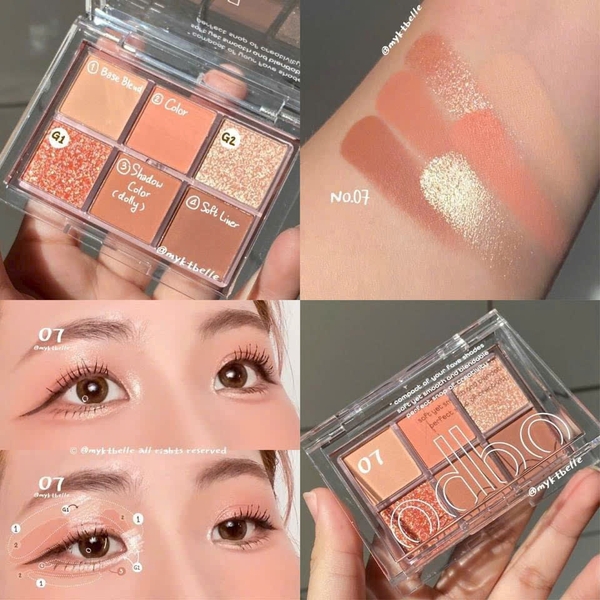 Phấn Mắt 6 Ô Odbo Signature Eyeshadow Palette