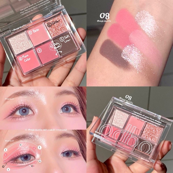 Phấn Mắt 6 Ô Odbo Signature Eyeshadow Palette