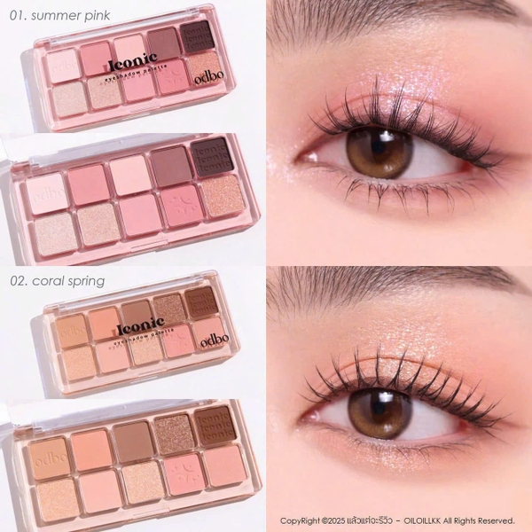 Phấn Mắt 10 Ô Odbo Iconic Eyeshadow Palette