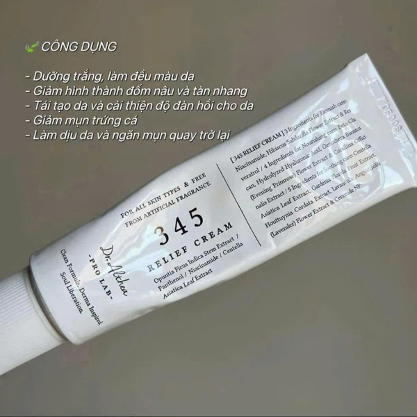 Kem dưỡng ẩm, phục hồi da Dr.Althea 345 Relief Cream 50ml