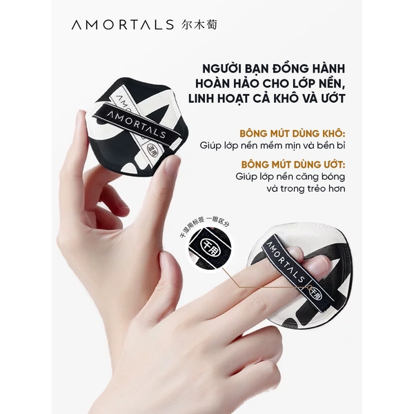 Bông Mút Trang Điểm Tán Nền AMORTALS Double A 