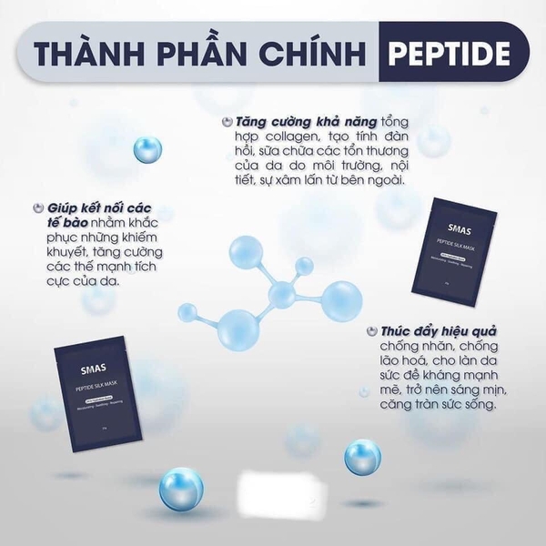 Mặt nạ cấp ẩm và dịu da Smas Peptide Silk Mask