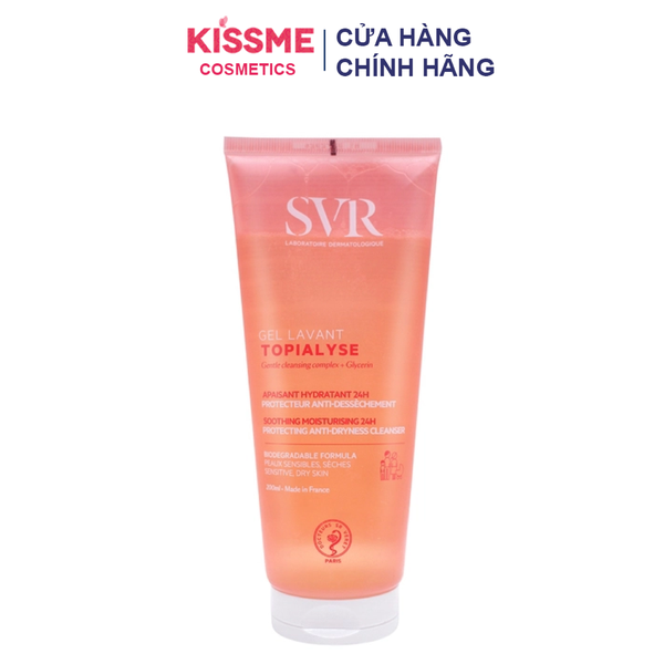 Sữa rửa mặt da nhạy cảm SVR Hồng Topialyse Gel Lavant