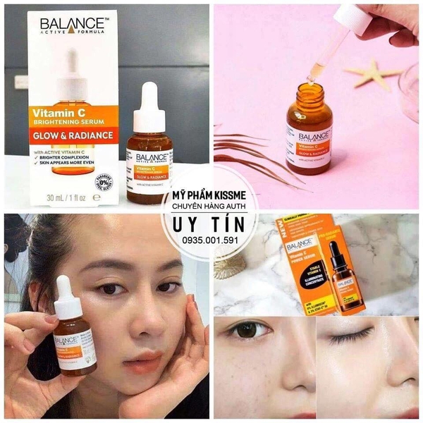 Serum sáng da Balance Vitamin C Brightening Serum Glow & Radiance 30ml