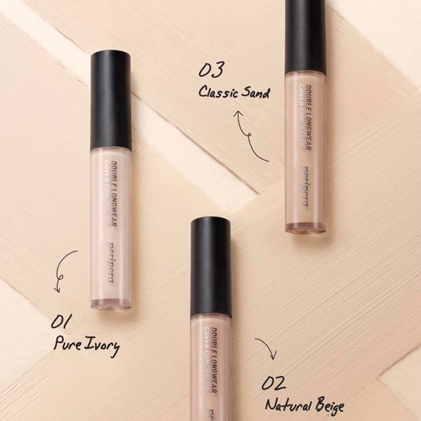 Che khuyết điểm che phủ tốt Peripera Double Longwear Cover Concealer 5.5g