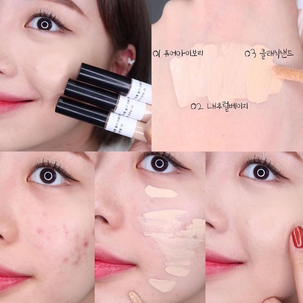 Che khuyết điểm che phủ tốt Peripera Double Longwear Cover Concealer 5.5g