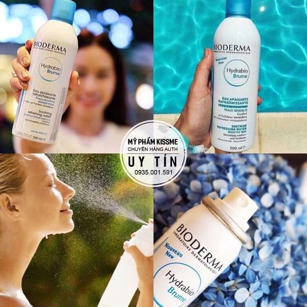 Xịt Khoáng dưỡng ẩm Bioderma Hydrabio Brume 300ml